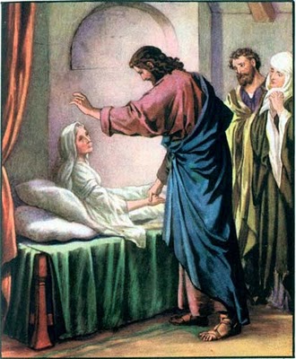 Resultado de imagem para imagem jesus cura a sogra de pedro